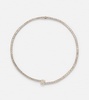 Saturn 18kt gold choker with diamonds
