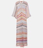 Zig Zag lamé beach cover-up