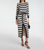 Striped jersey top