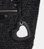 Le Cagole Medium raffia shoulder bag