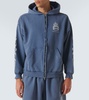 Burning Unity zip-up cotton hoodie