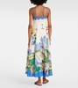 x Nadia Hernandez printed linen maxi dress