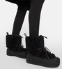 Shearling-trimmed snow boots