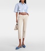 Caden mid-rise twill tapered pants