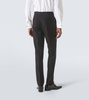 Silk, wool, and mohair straight pants