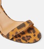 So Nude 85 leopard-print suede sandals