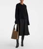 Lune Large leather tote bag