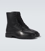 Tabi leather combat boots