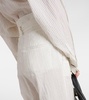 Xero pinstripe cotton and silk palazzo pants