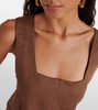 Cozumel linen tank top