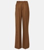 x EmRata Joan wool wide-leg pants