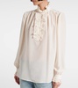 Meredith ruffled silk blouse