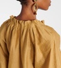 Jene linen and silk-blend shirt dress