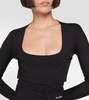 Jersey midi dress