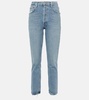 Riley high-rise straight jeans