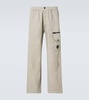 Lens cotton cargo pants