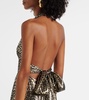 Ivy leopard-print open-back maxi dress