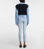 Split cuff skinny jeans