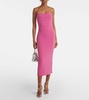 Strapless midi dress