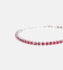 Embellished tennis anklet