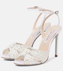 Slow Kisses embellished leather sandals