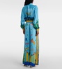 All Aboard silk satin wide-leg pants