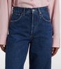  Dame Jean No Cuff high-rise wide-leg jeans