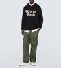 Mid-rise cotton cargo pants