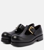 Helium leather Mary Jane flats