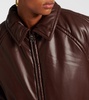 x Shoreditch Ski Club Tate faux leather bomber jacket