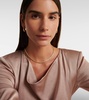 Zoe 18kt gold choker with diamonds