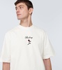 Embroidered cotton jersey T-shirt