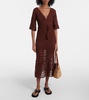 Marissa cotton crochet midi dress