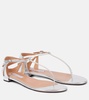 Frida metallic leather sandals