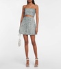 Croc-effect bandeau top