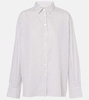Maya striped cotton-blend shirt