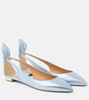 Bow-detail leather ballet flats