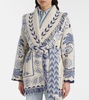 Wild Wonder Foulard wool and cotton cardigan