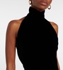 Armida embellished chain-detail velvet gown