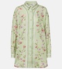 Cecilia Honeysuckle floral linen shirt