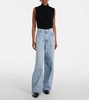 Low Curve mid-rise wide-leg jeans