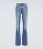 Mid-rise straight jeans