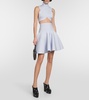 Ribbed-knit miniskirt