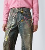 Trompe l'œil wide-leg jeans