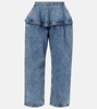 Low-rise wide-leg jeans