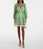 Lula printed linen minidress