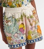 Hazel printed high-rise shorts