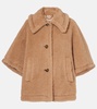 Tenebre alpaca, cashmere and silk teddy cape