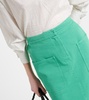 Werther cotton drill midi skirt