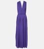 Walter pleated jersey maxi dress